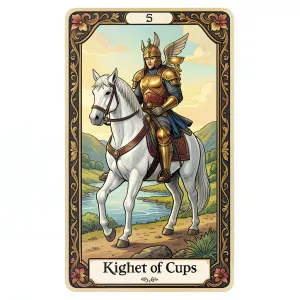The Knight of Cups tarot card from the Rider-Waite-Smith deck