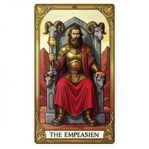 The The Emperor tarot card from the Rider-Waite-Smith deck