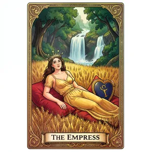 The The Empress tarot card from the Rider-Waite-Smith deck