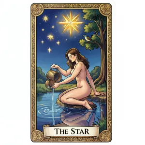 The The Star tarot card from the Rider-Waite-Smith deck